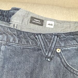 Volcom Men's Slim Straight Jeans - Dark Blue